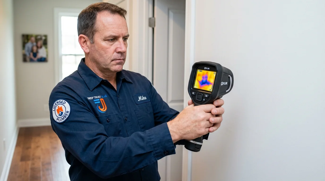 Thermal imaging leak detection by Johns Plumbing LLC in Demarest